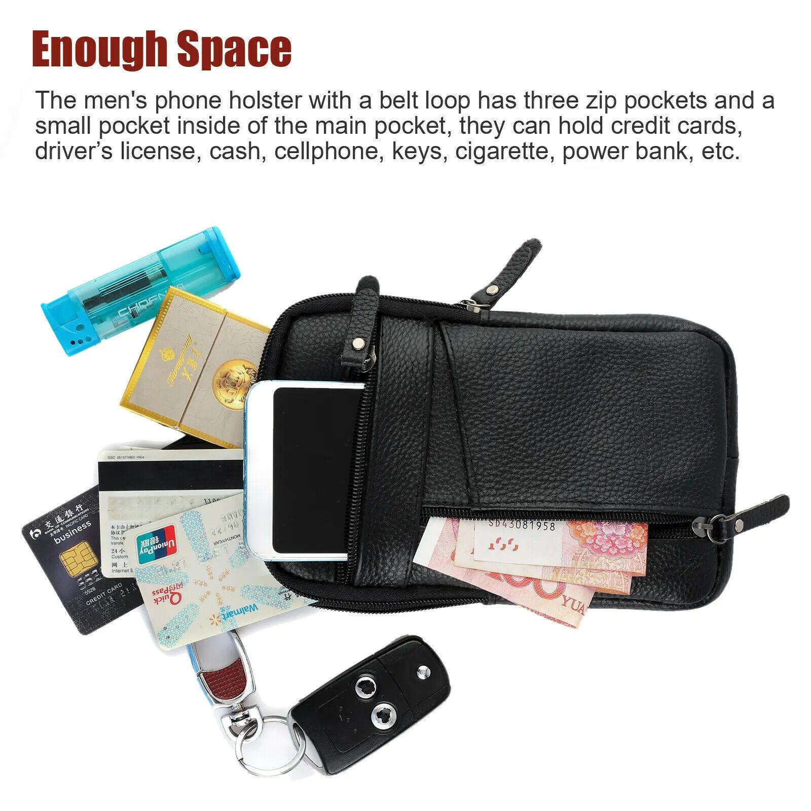 Dazone Leather Cell Phone Shoulder Holster Crossbody Bag, Portable Lightweight Phone Pouch with Adjustable Strap, Universal Fit for Smartphones Up to 6.9 Inches, Durable Protective Shoulder Bag for Daily Travel Outdoor Use Dazone Leather Cell Phone Shoulder Holster Crossbody Bag, Portable Lightweight Phone Pouch with Adjustable Strap, Universal Fit for Smartphones Up to 6.9 Inches, Durable Protective Shoulder Bag for Daily Travel Outdoor Use