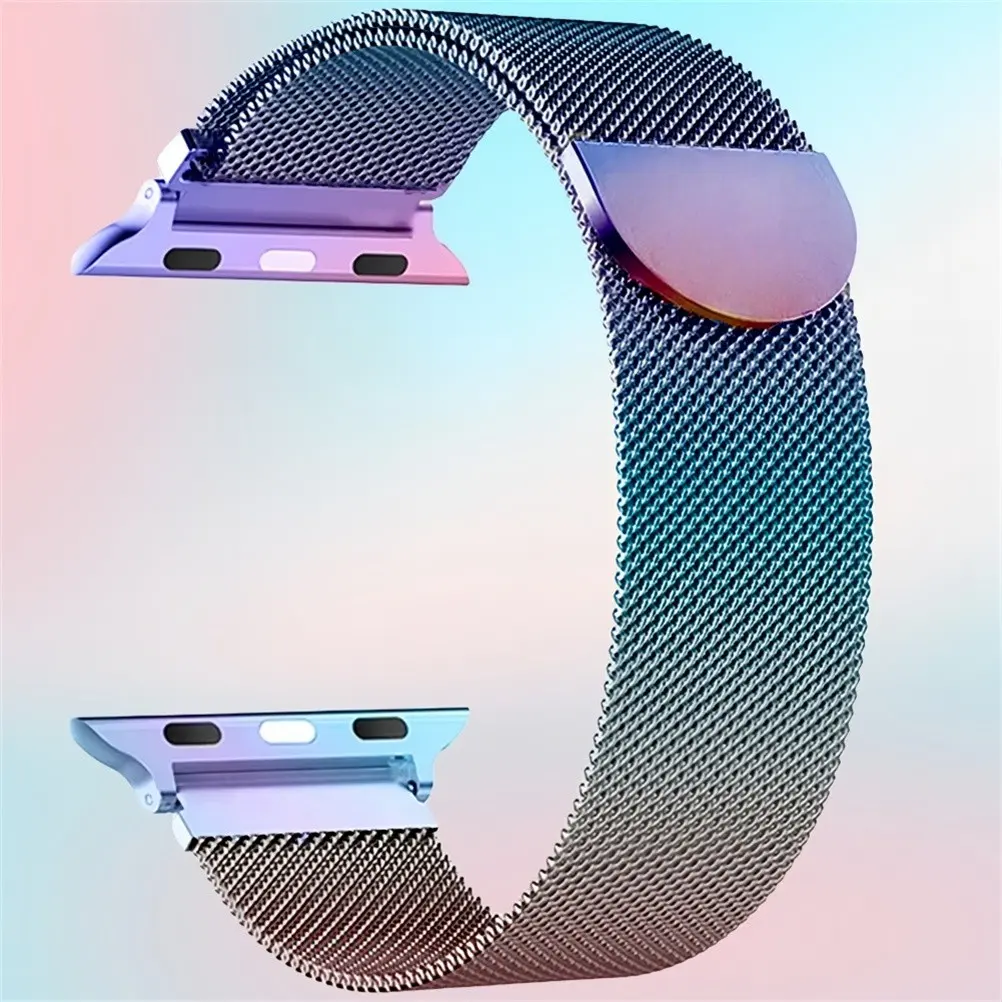 Milanese Loop Band for Apple Watch, Smart Watch Straps, Smart Watch Accessories, Magnetic Stainless Steel Mesh Watch Strap, Waterproof iWatch Band Compatible with Apple Watch Series 1–11, SE 2 & Ultra 1–3, Smartwatch Accessories (49/46/45/44mm)