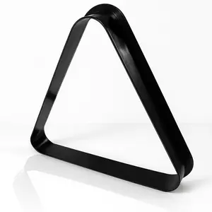 Black Plastic Billiard Pool Ball Triangle Rack, Fits 2-1/4 Inch Balls, 8-Ball