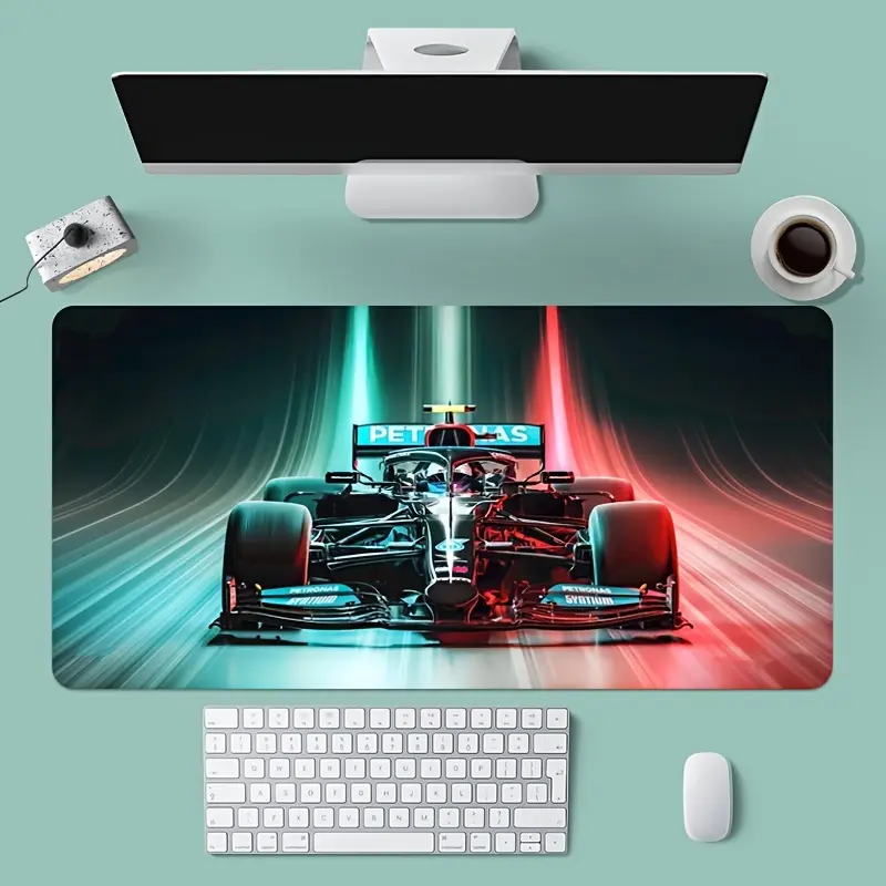 LARGE PHANTOM FORMULA RACING SUITABLE FOR AND PERFECT GIFT FOR BOYFRIENDS AND GIRLFRIENDS GAMING MOUSE PAD LARGE MOUSE PAD DESK MAT NON-SLIP WASHABLE STYLISH SOFT ULTRA-SMOOTH SUITABLE FOR GAMING OFFICE STUDY HOME WORKSPACE PERFECT FOR GAMERS PROGRAM