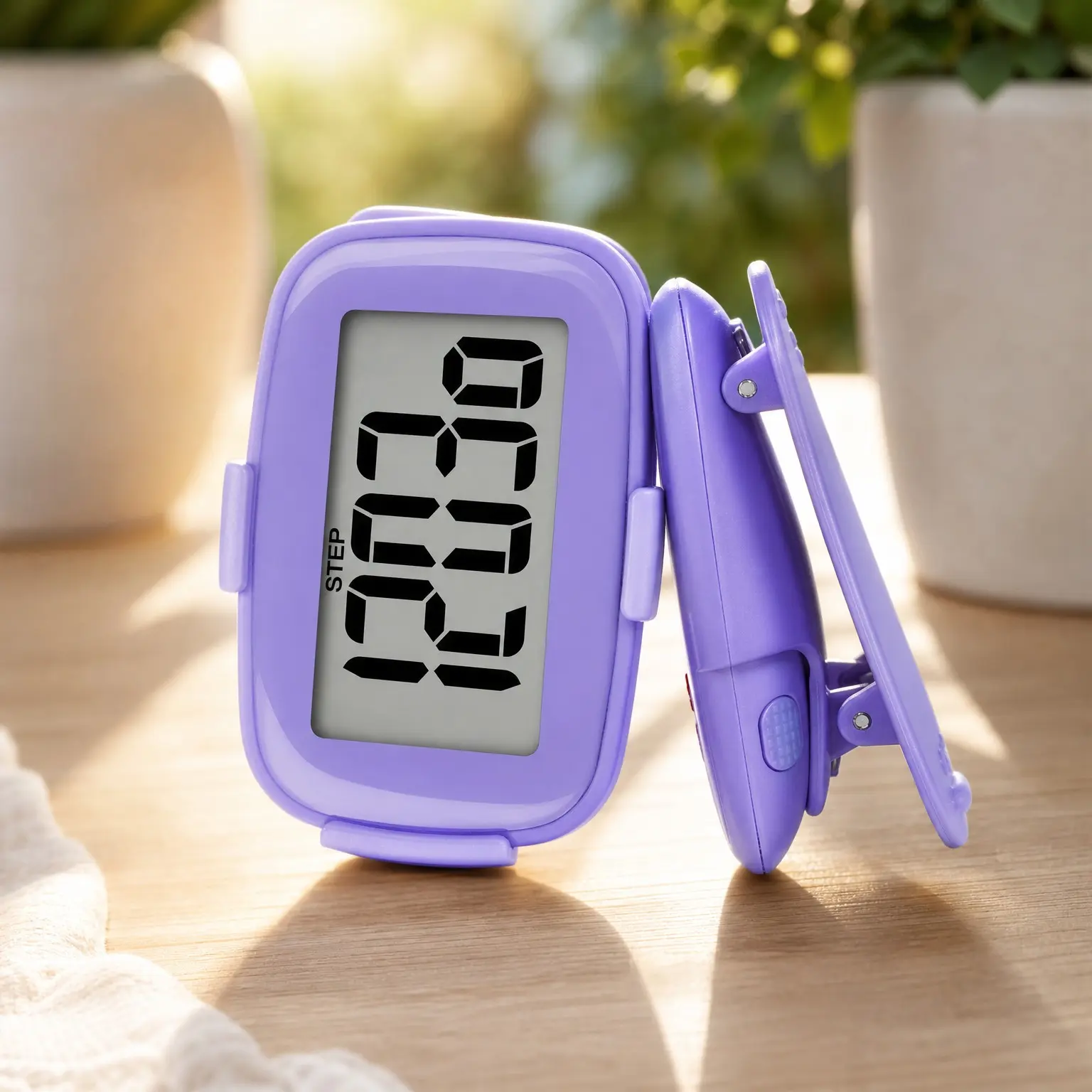 3D Clip-On Step Counter with LED Backlight Pocket Pedometer for Walking Outdoor Activities Fitness Tracker - No Smartphone NeededGift
