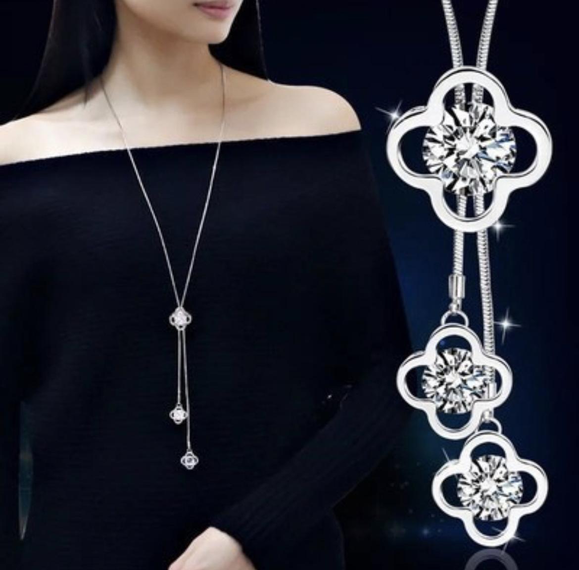 High-End, Non-Fading, Sweater Chain, Versatile Fashion Necklace For Women, Niche Design With A Sense Of Sophistication Pendant
