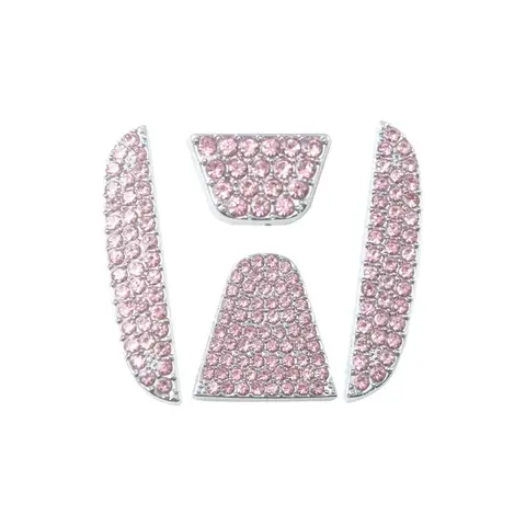 Rhinestone Decor Car Steering Wheel Cover, 1 Set Car Steering Wheel Decorative Cover for Honda Civic Accord Insight Passport City Pilot CR-V HR-V XR-V UR-V Fit, Birthday Gifts, Car Accessories