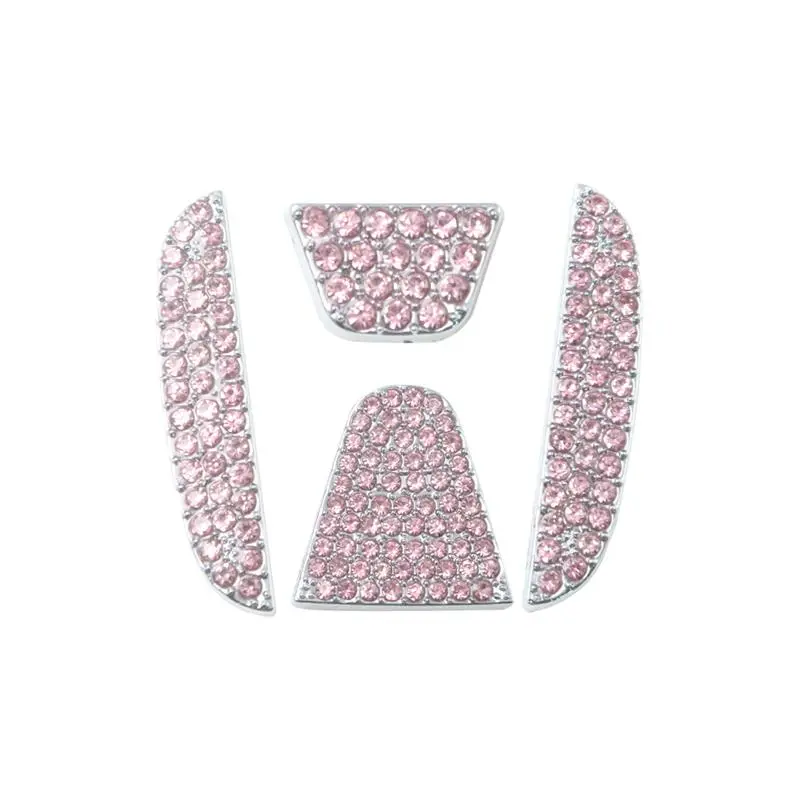 Rhinestone Decor Car Steering Wheel Cover, 1 Set Car Steering Wheel Decorative Cover for Honda Civic Accord Insight Passport City Pilot CR-V HR-V XR-V UR-V Fit, Birthday Gifts, Car Accessories