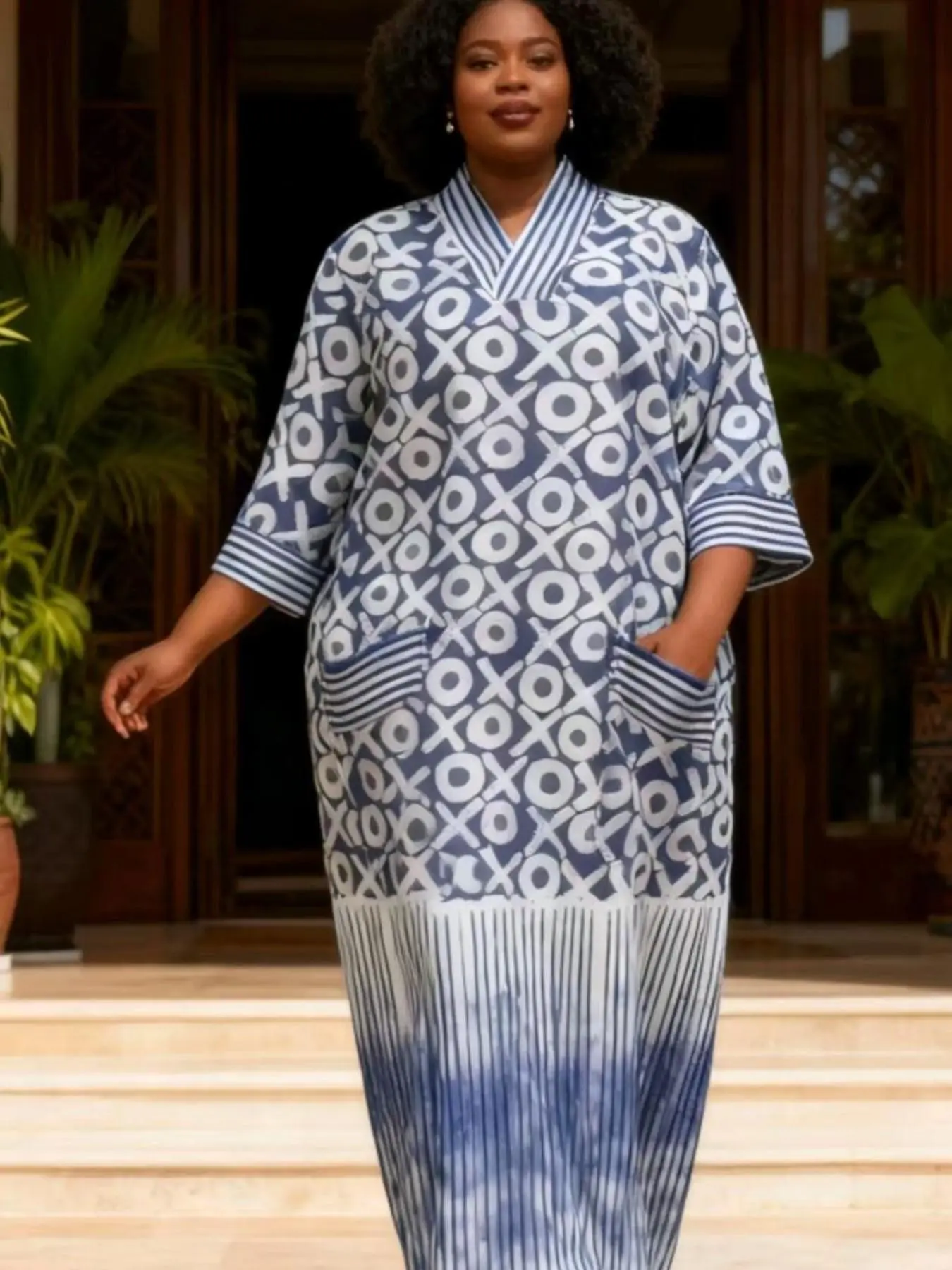 Plus Size African Dresses for Women Traditional Africa Clothing Dashiki Ankara Outfits Gown Abayas Robe Muslim Kaftan Maxi Dress
