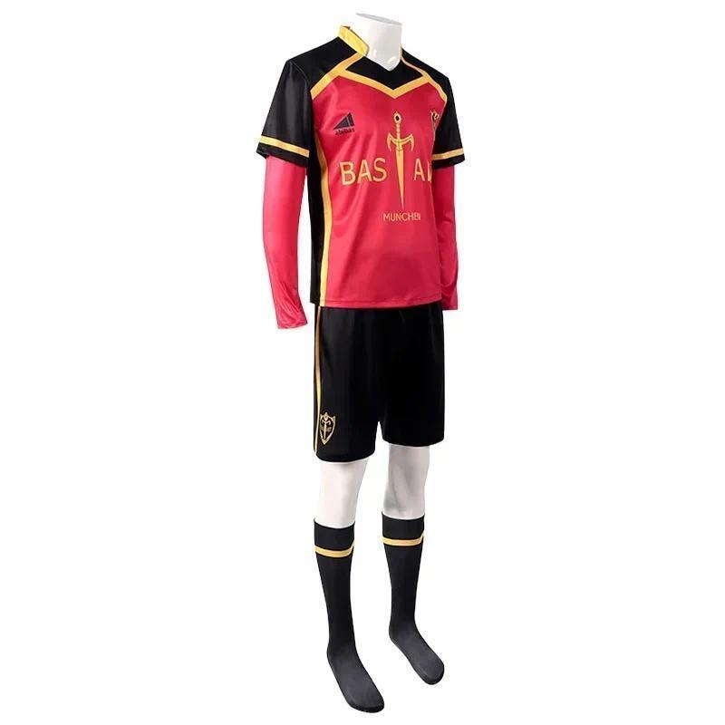 Anime Blue Lock Cosplay Kaiser Ness Isagi Kurona Hiori Cosplay Costume men's Jersey Bastard Munchen Embroidery Football Uniform