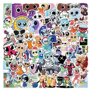 54 New Game Dandys World Cartoon Graffiti Stickers, Waterproof Car Luggage Phone Case Stickers, Fun and Creative Decorations