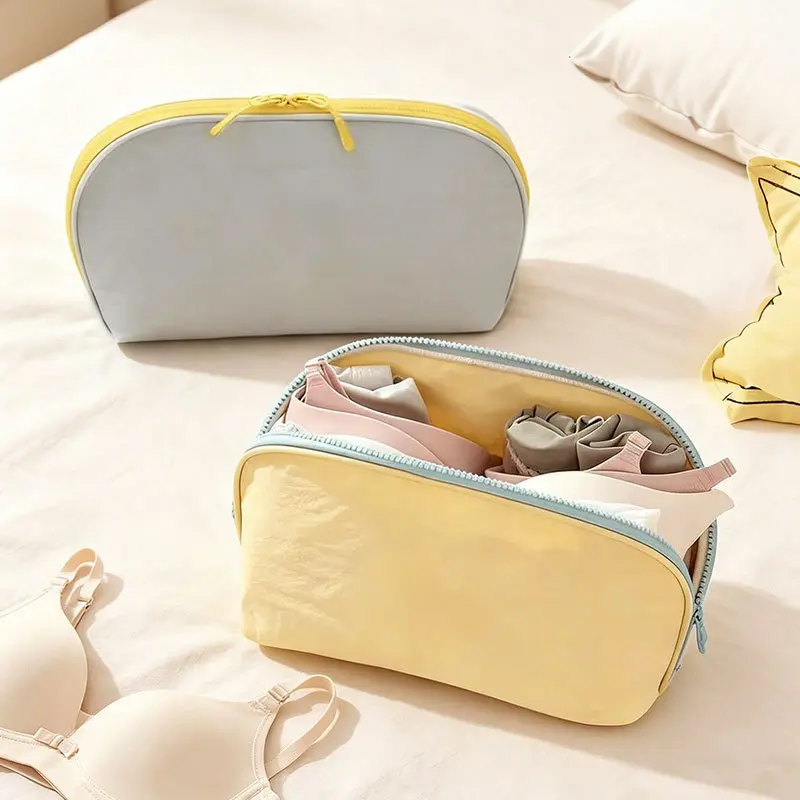 Travel storage 3-in-1 underwear, underwear, socks, portable going out storage bag, waterproof partition, large-capacity storage