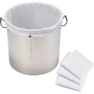 4 Pack 22" x 26" Brew Bags   250 Micron Fine Mesh Bag for Fruit Cider  Grape  Press Drawstring Straining Brew in a Bag