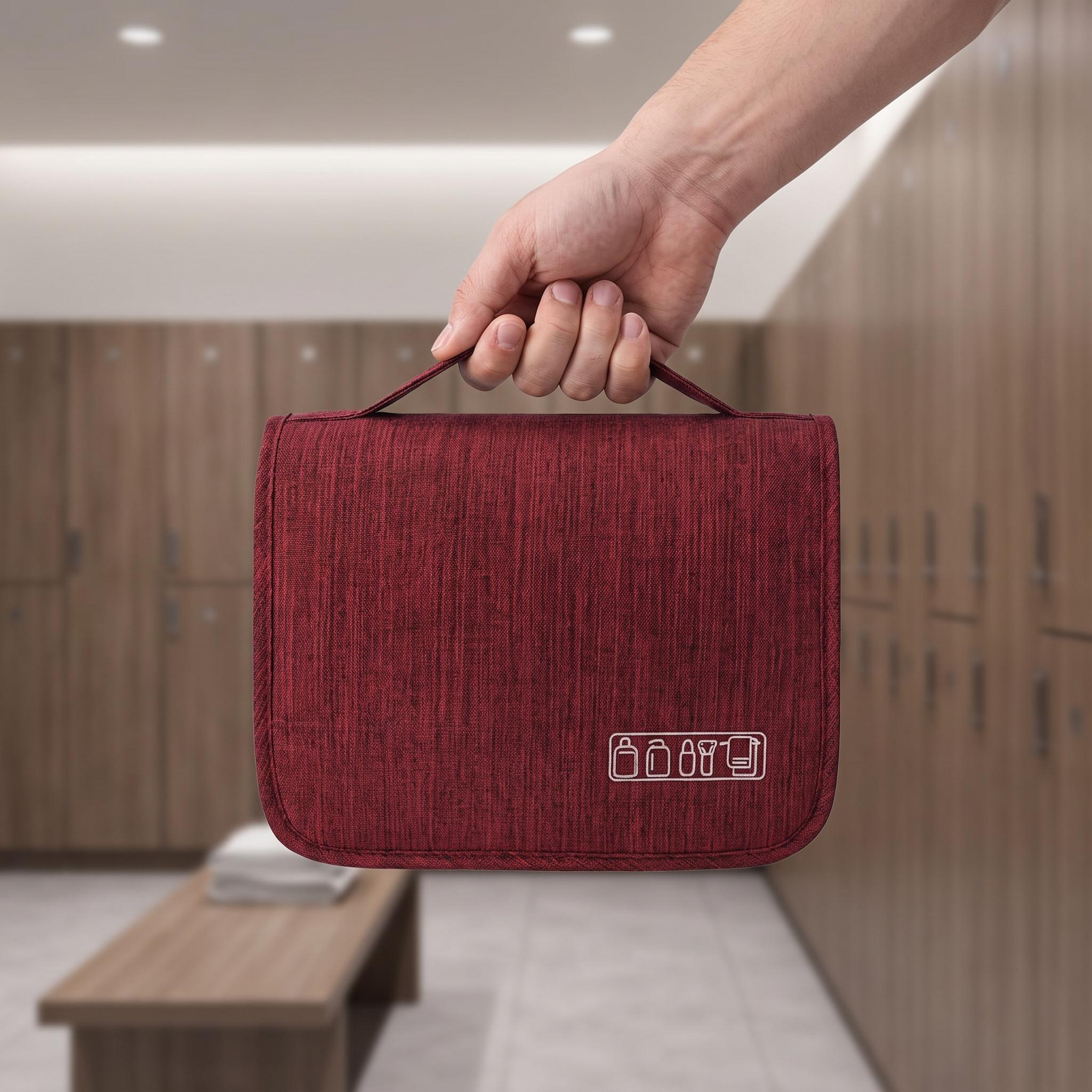 Large Capacity Travel Toiletry Bag, Portable Hanging Waterproof Zipper Cosmetic Wash Pouch, Multifunctional Storage Bag for Home, Bathroom, Dormitory, Office & Travel-MM1