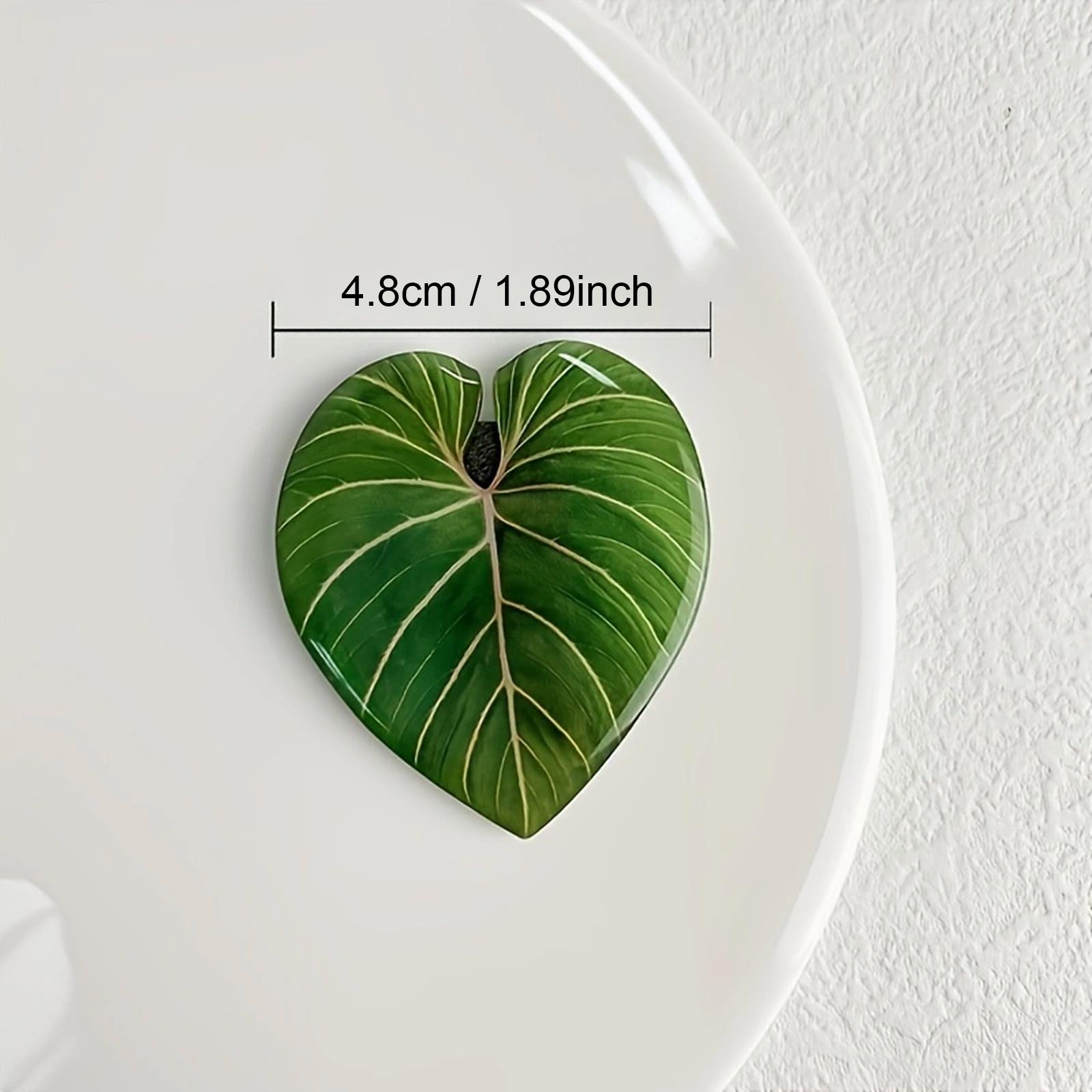 Leaf Shaped Fridge Magnet, 8 Counts/set Creative Magnetic Sticker, Kitchen Fridge Magnet for Home