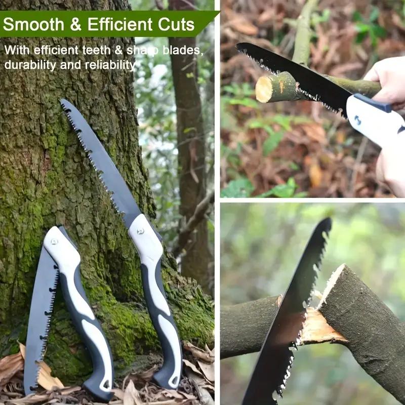 Foldable Hand Saw, Portable Mini Saw, Multifunctional Quick Folding Saw for Home Decoration, Gardening, Woodworking and Camping, Hand Tools, Saw Blades
