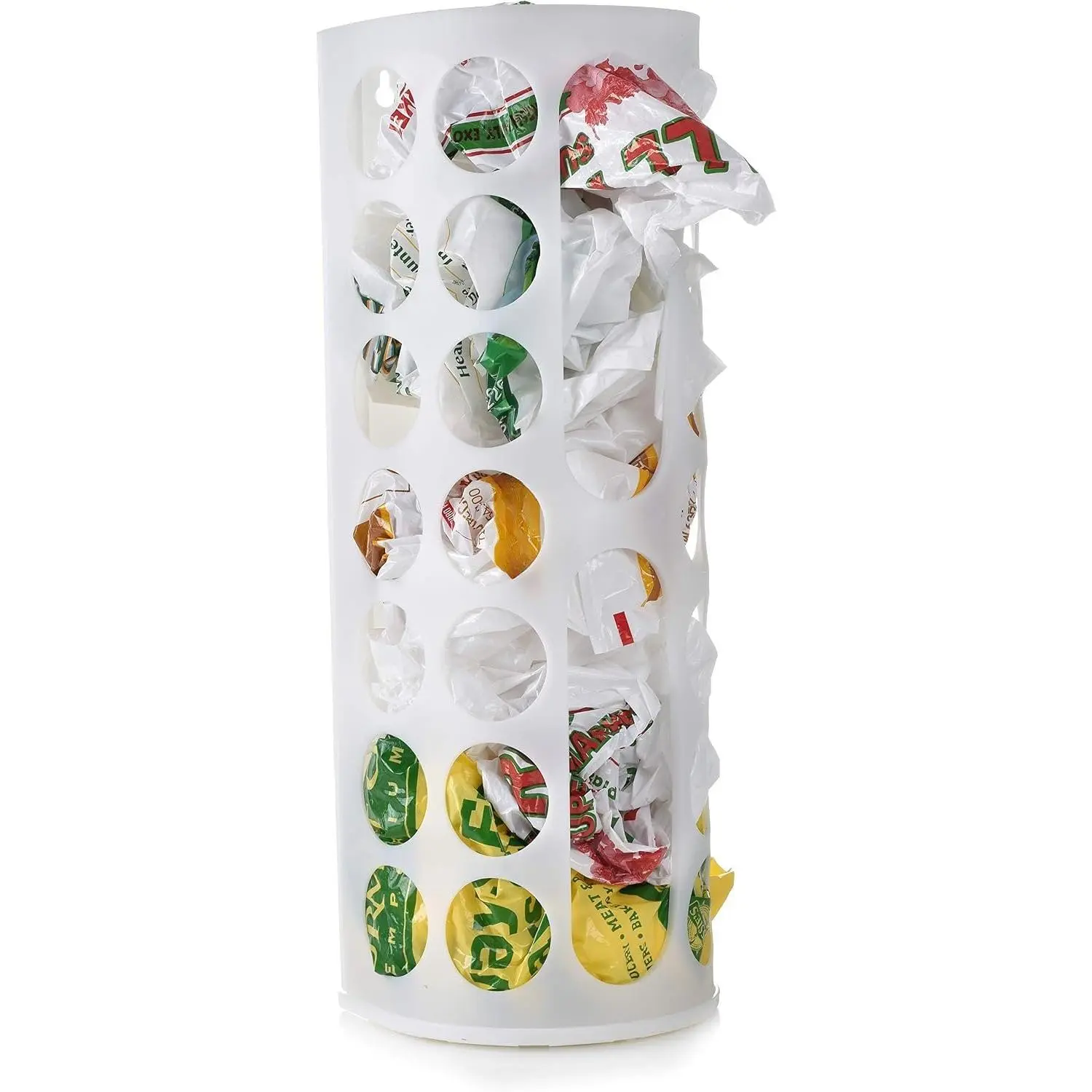 Grocery Bag Storage Holder, Large Capacity Bag Dispenser, Neatly Store Plastic Shopping Bags & Keep Them  for Reuse, Access Holes Make Adding or Retrieving Bags Simple & Convenient