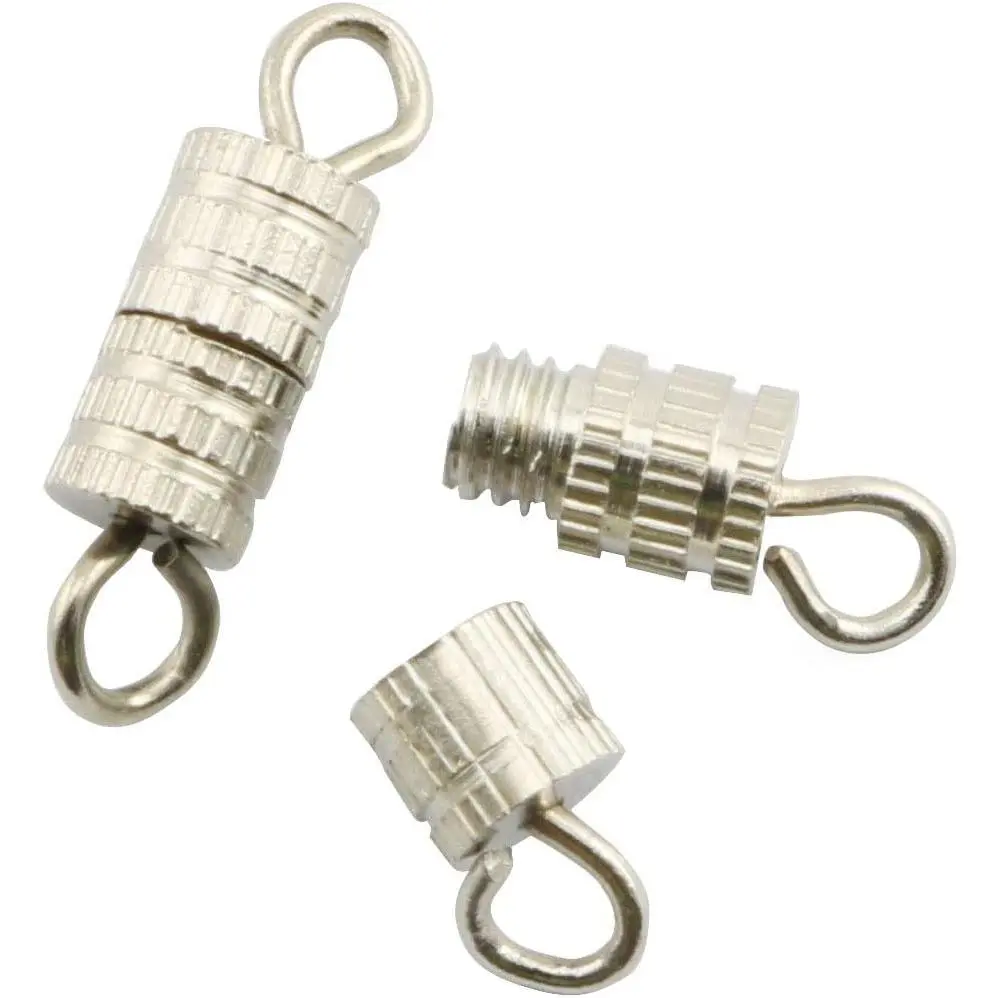 Barrel Screw Clasps 50 count  Screw Barrel  Necklace Bracelet Clasps Connectors 4x13.5mm