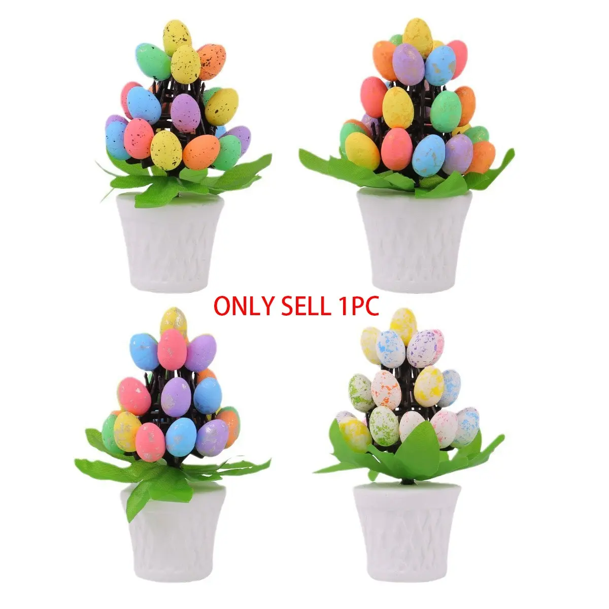 Home Party Festival Decor Vase, Garden Fence Edge Table Top Decoration, Christmas Easter Egg Planter Ornament, Festive Home Decor, Decorative Vase