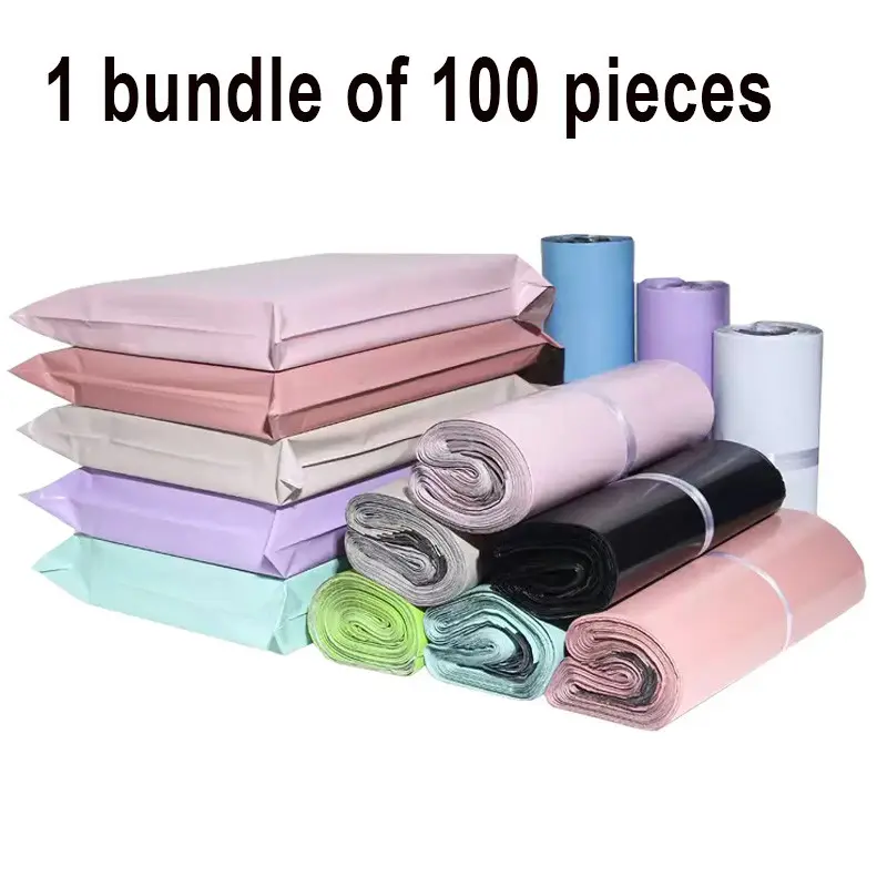 100 Pcs Polyethylene Shipping Bags, Opaque Pe Plastic Mailer Envelopes, Self-Adhesive Sealed Delivery Bags, Gift Shoe Storage Boxes, Postal Bags