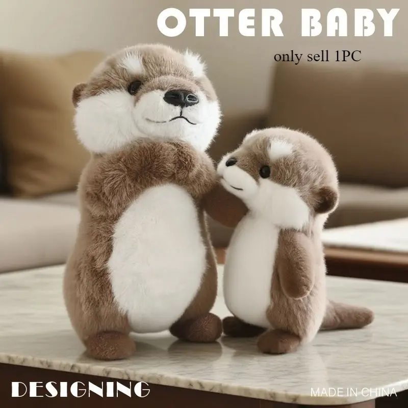 Lifelike healing magnetic otter plush with smooth safe design. Child-friendly premium fabric, delicate gift for baby showers, festivals and kids' birthdays