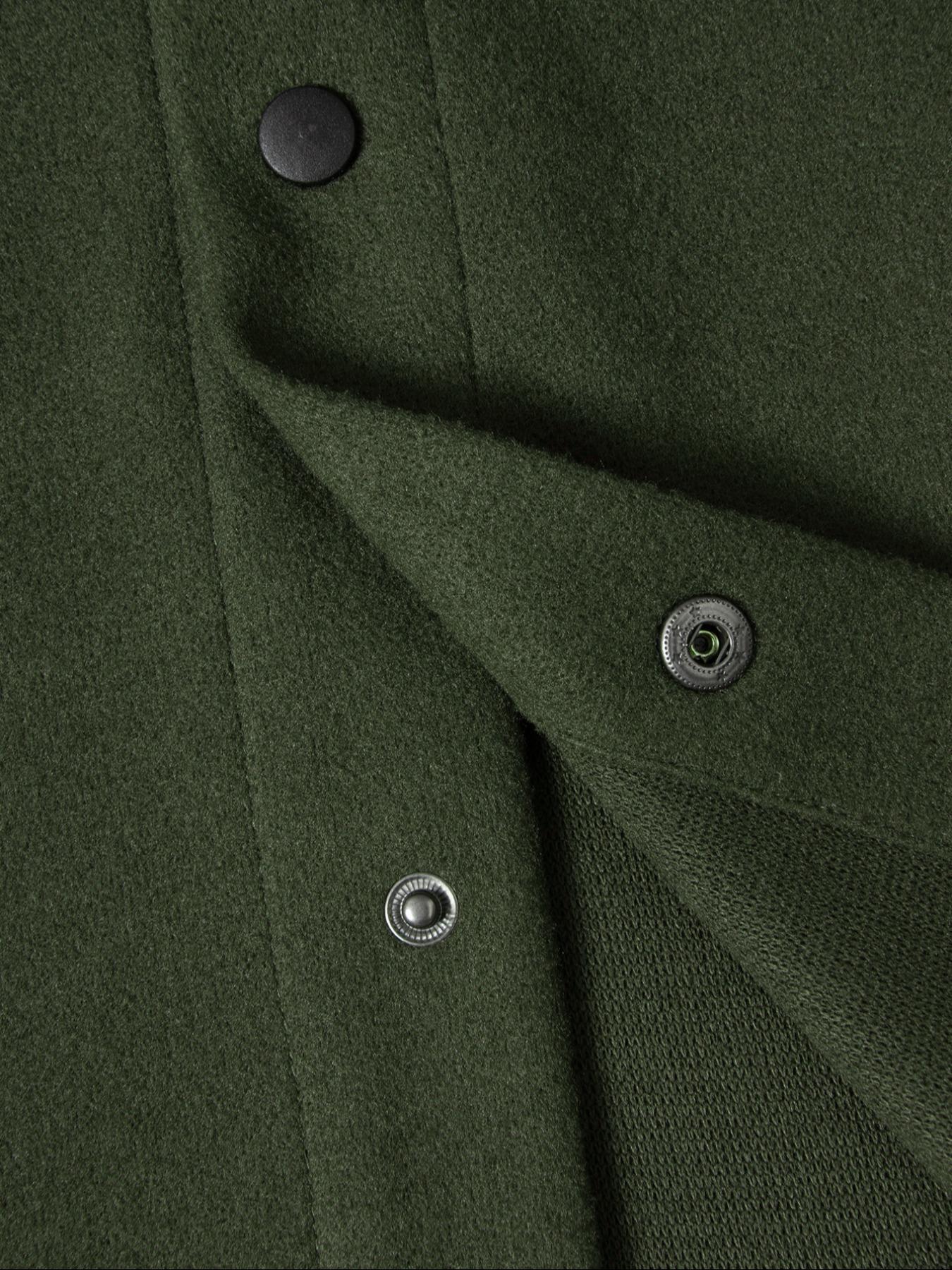 Men's Casual Thick Woven Solid Pocket Jacket Coat, Fitted Design for Work & Outdoor, Lightweight for Fall Winter Season