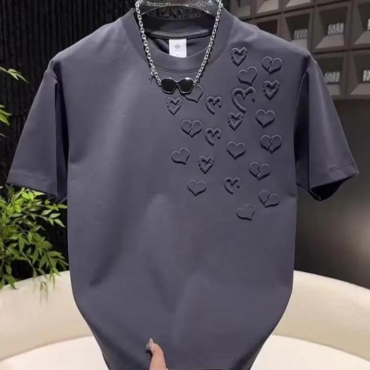 Men's Trend Casual Short Sleeve Loose Pullovers Summer Simplicity All-match Fashion T Shirts Harajuku Korean Men Clothing