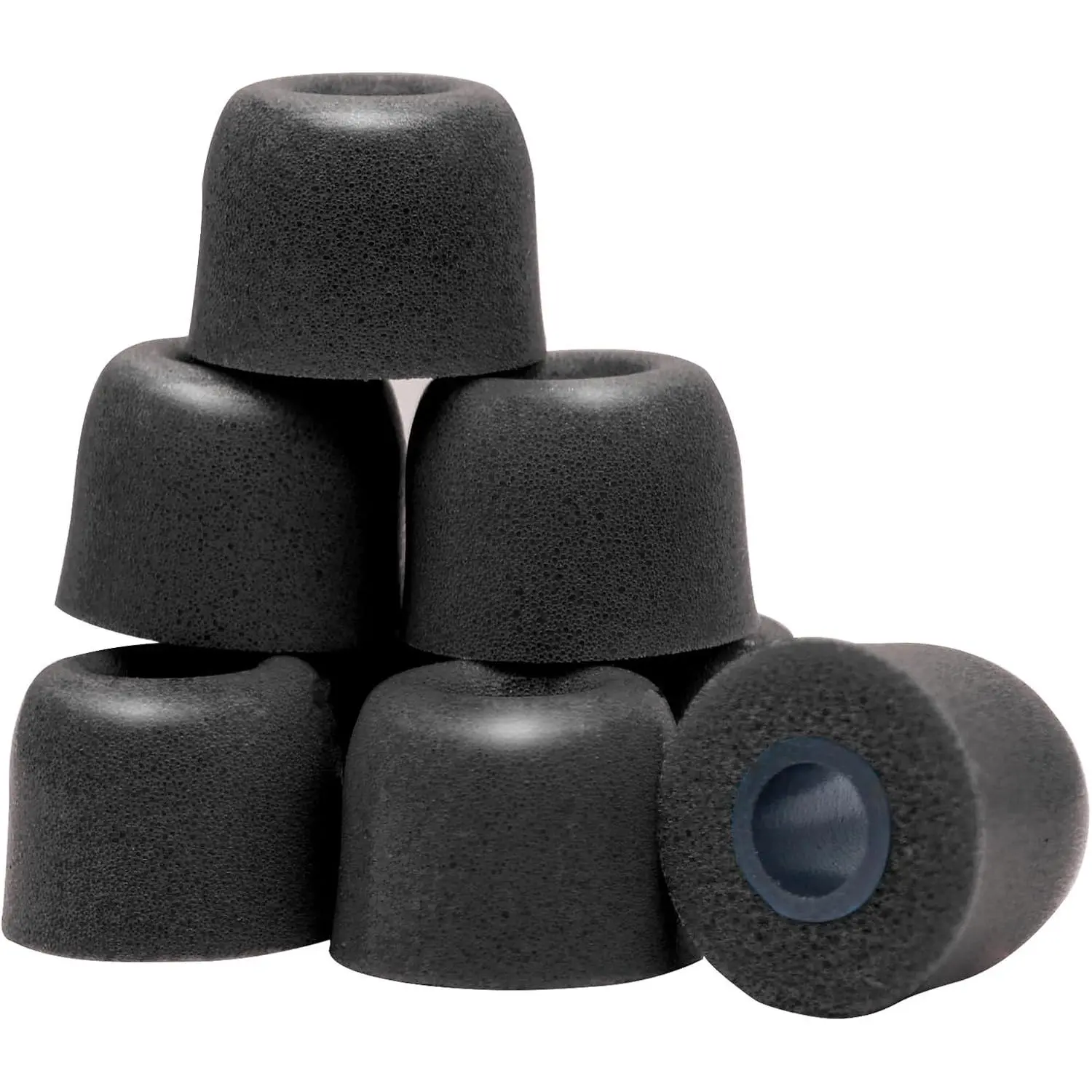 Memory   Earbud Tips for KZ ZS10 Pro X ZSN, Sennheiser IE 200, TV Headset, IEM Earphones, in Ear Headphone Tips. 3 Pairs-Small/Medium/Large, Black