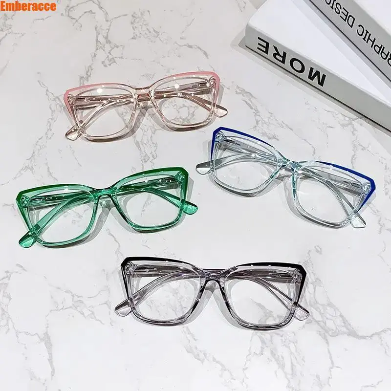 Unisex Progressive Reading Glasses with Photochromic Blue Light Blocking Lenses in a Lightweight Square PC Frame, Anti-Eye-Strain Eyewear for Office/Screen