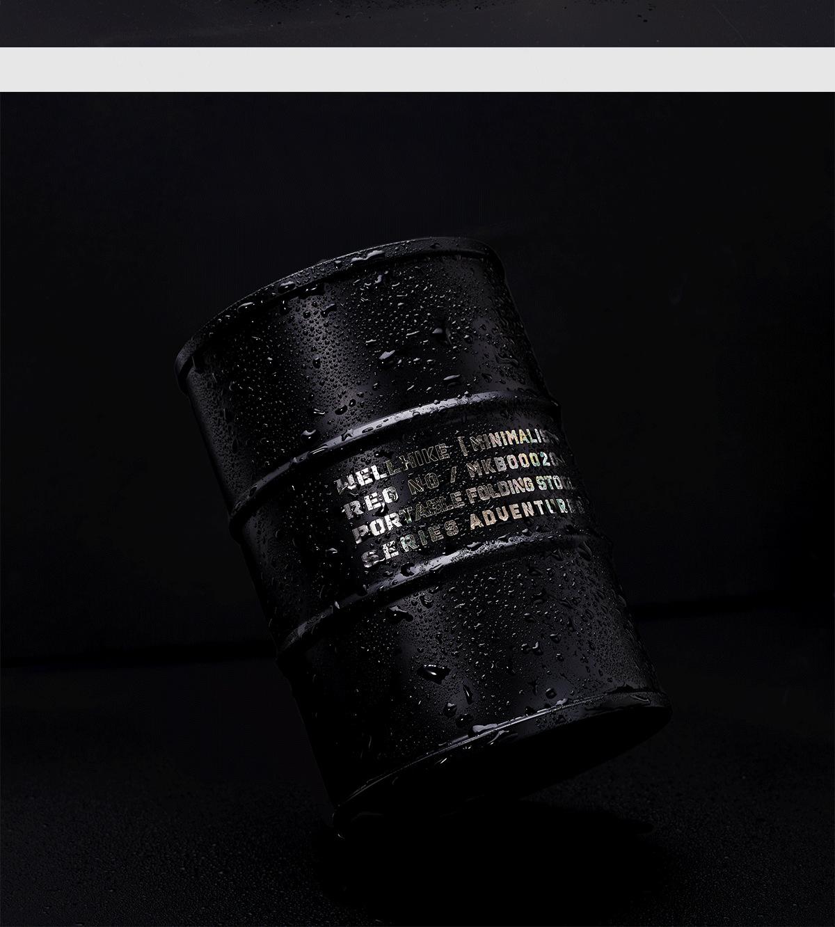 Outdoor 304 stainless steel 750ml oil barrel wine jug Outdoor portable cylindrical liquor bottle Fuel barrel wine jug