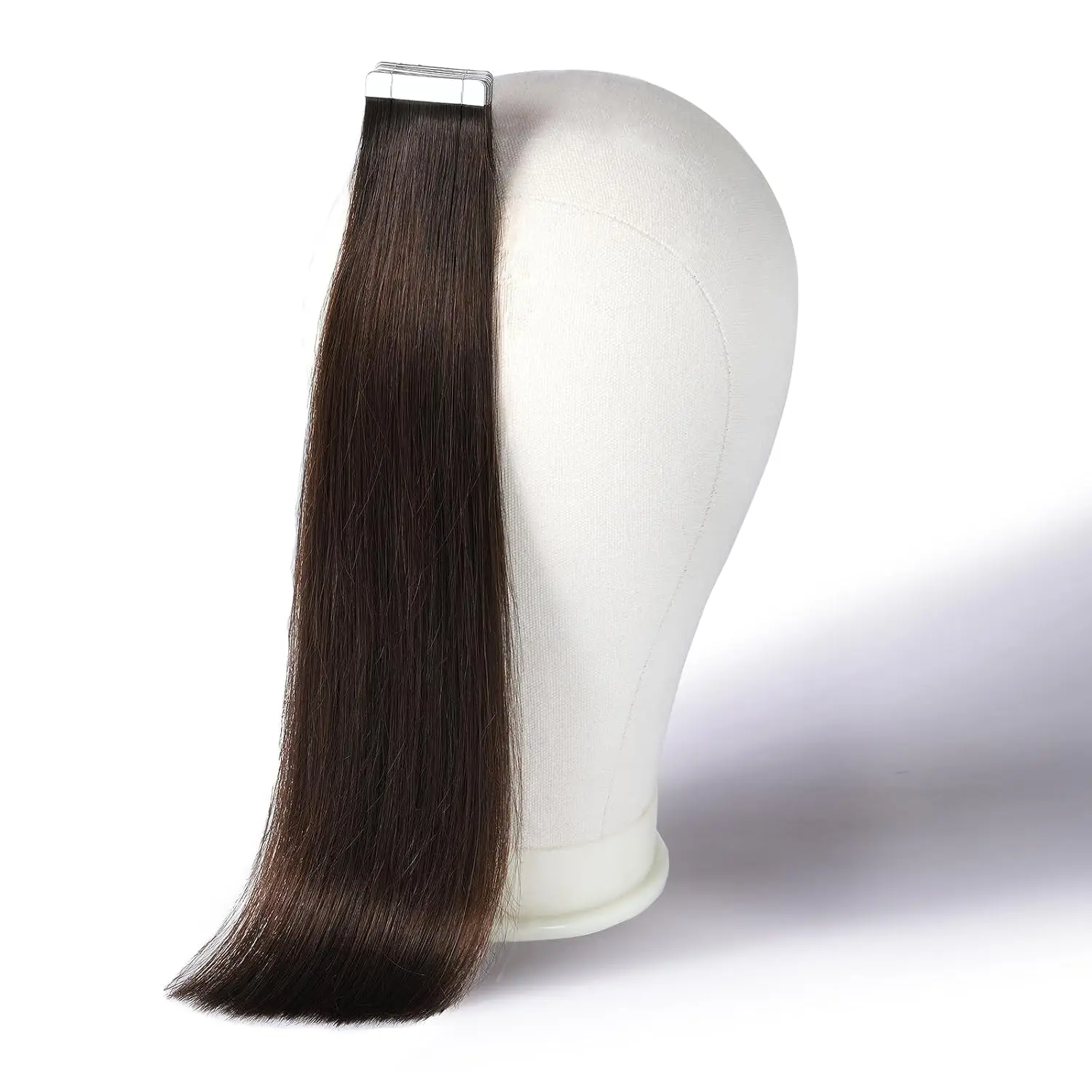 Tape In Human  Extensions Real Remy  14 Inch 20 count/40g/Pack Seamless Invisible Tape Extensions for Women #2 Dark Brown Dark Color Double-Sided Salon Quality  Extensions