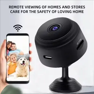 WiFi Security Camera, Home Security Camera System, Wireless Remote Control, Motion Detection Alarm, Sound Monitoring, Home Warehouse Child Pet Surveillance, USB Powered, Compact Design