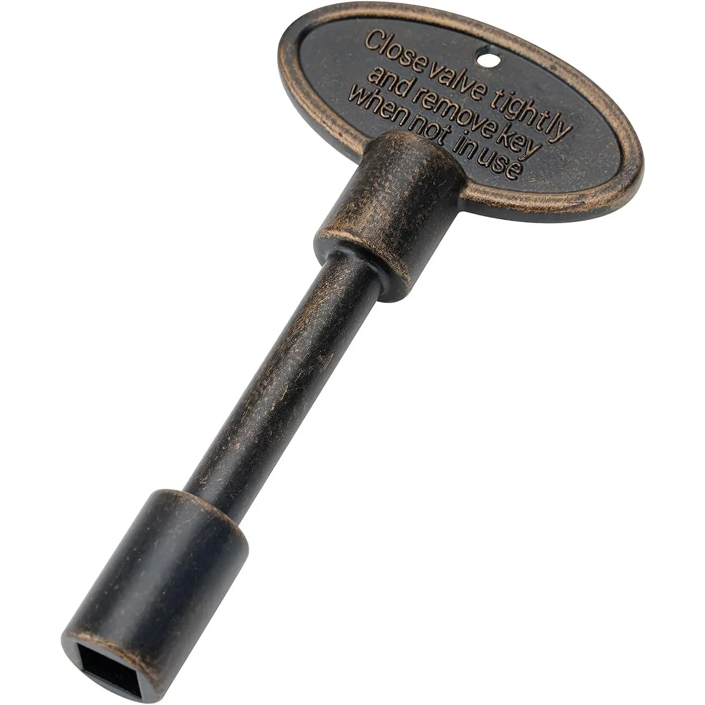 3-Inch Gas Valve Key Antique Copper | Fits 1/4" and 5/16" Turn Ball Valve for Gas Fire Pits and Fireplaces
