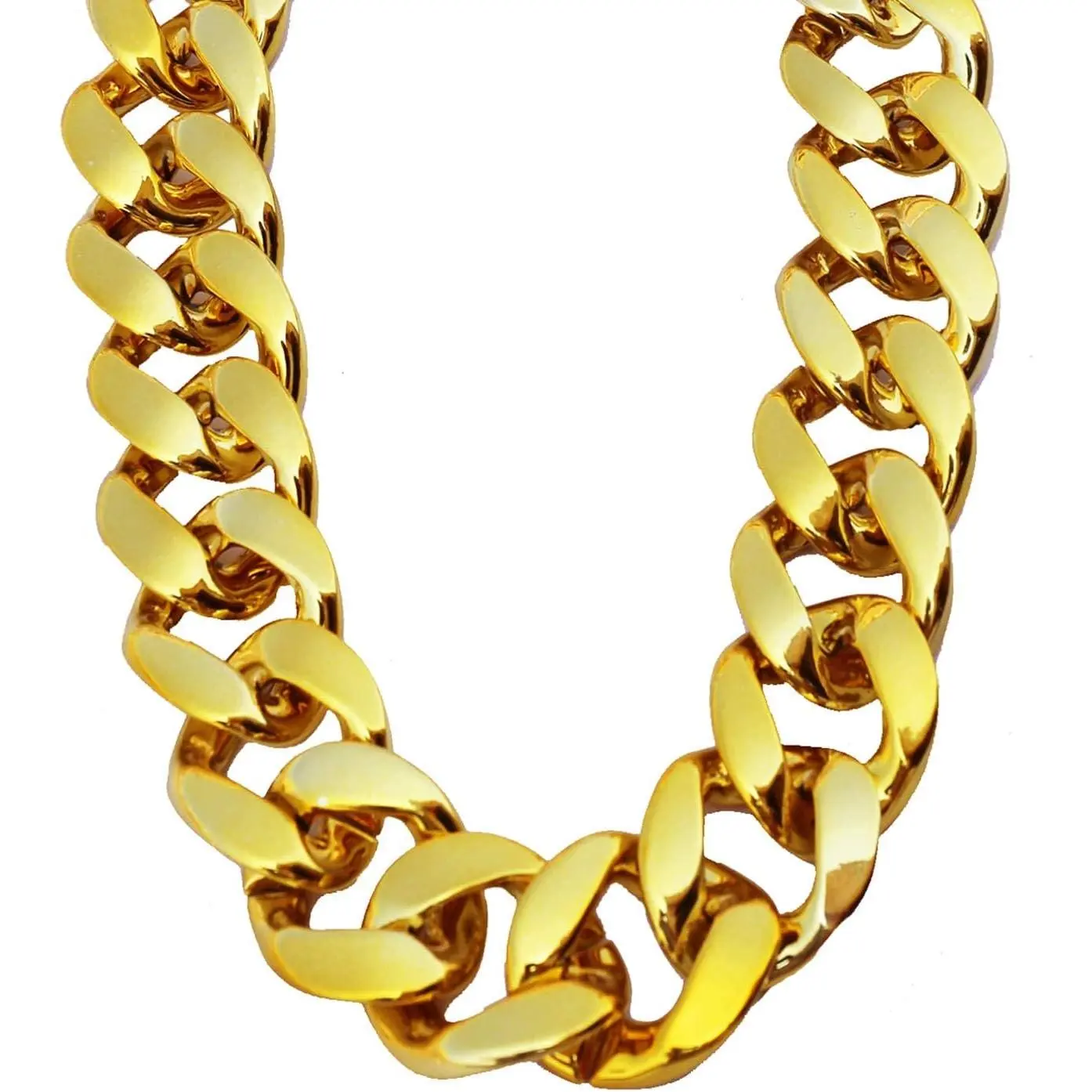 Men's Chunky  Necklace, 32 inches   Hop  Chain | Plastic Rapper Big  Chain 80s 90s   Necklace Halloween Costume Accessory