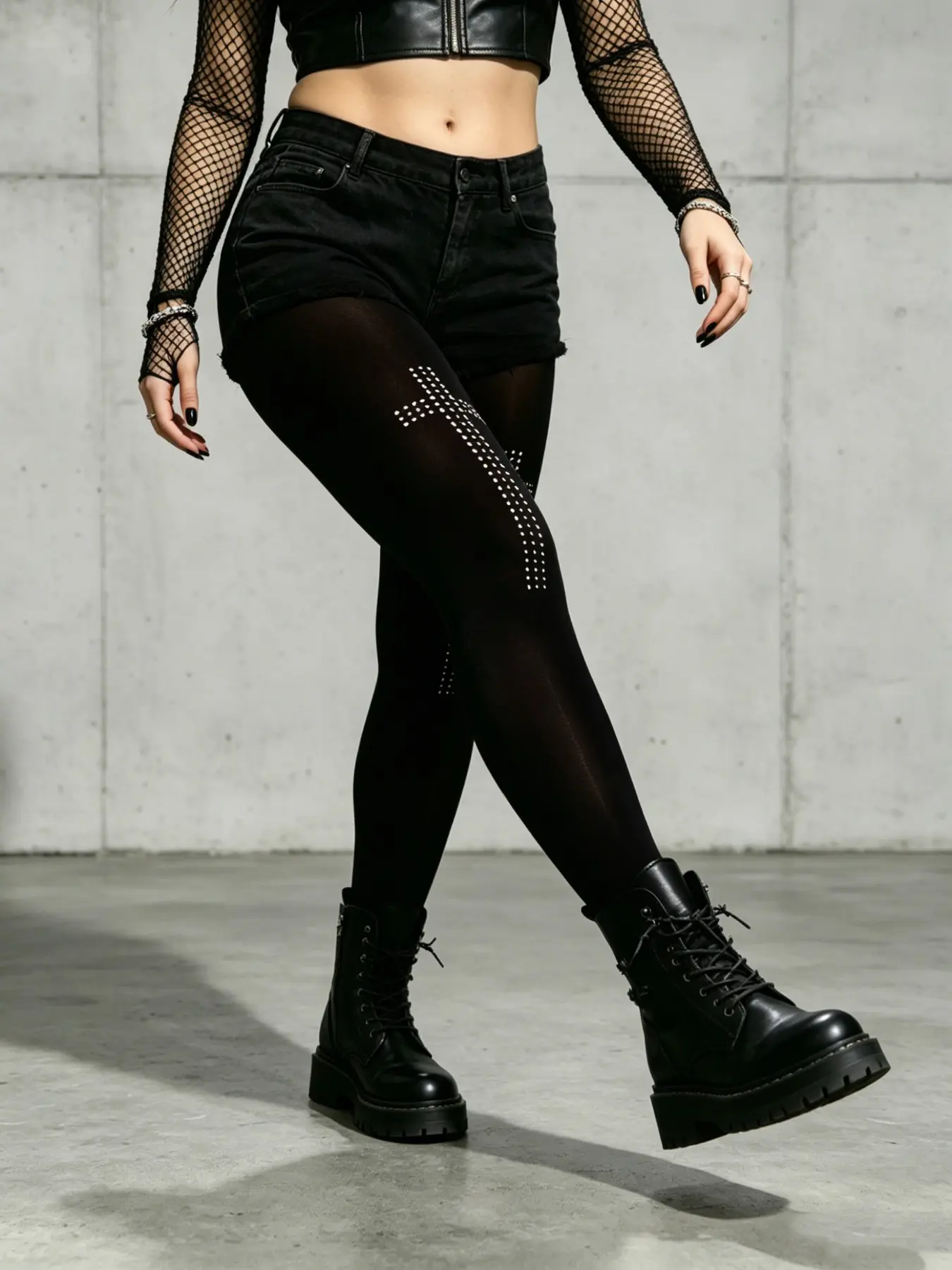 Women's Velvet Stockings with Rhinestones, Cross Pattern, Elegant Design, Suitable for Parties, Spring and Fall Season