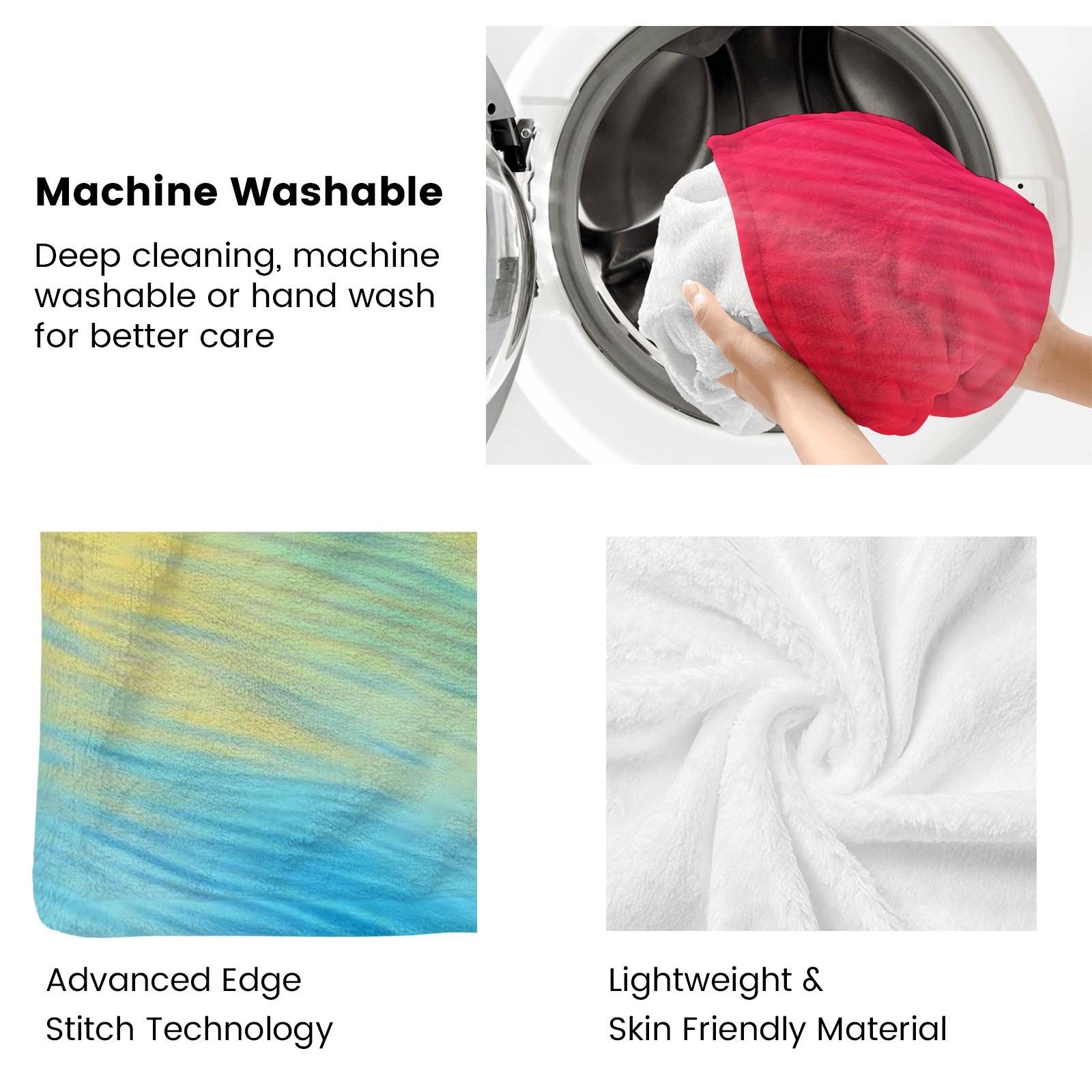 Glam Style Nine-Tailed Fox Print Flannel Throw Blanket - Hypoallergenic, Tear-Resistant, All-Season Multipurpose Quilted Throw - Knitted Polyester Digital Print Animal Theme Blanket For Nap, Sofa, Travel - Gift For Friends And Family (1PC)