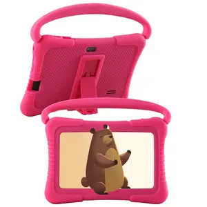 Toddler Proof Kids Tablet, 7" Android Tablet, Screen, Shockproof Case, Parental Control, Safe WiFi, Educational Games, Ages 3-10, Drop-Proof Handle