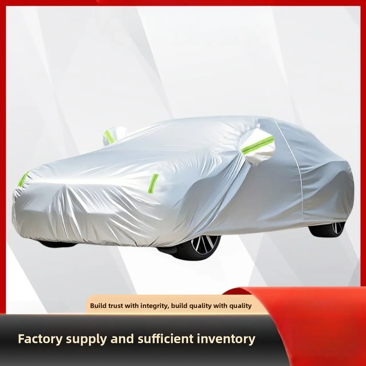 Silver Color Car Cover, Thick 210gsm Dustproof Sunshade, Protective Vehicle Wrap, Durable Anti-UV Shield, Ideal for Cars & Suvs