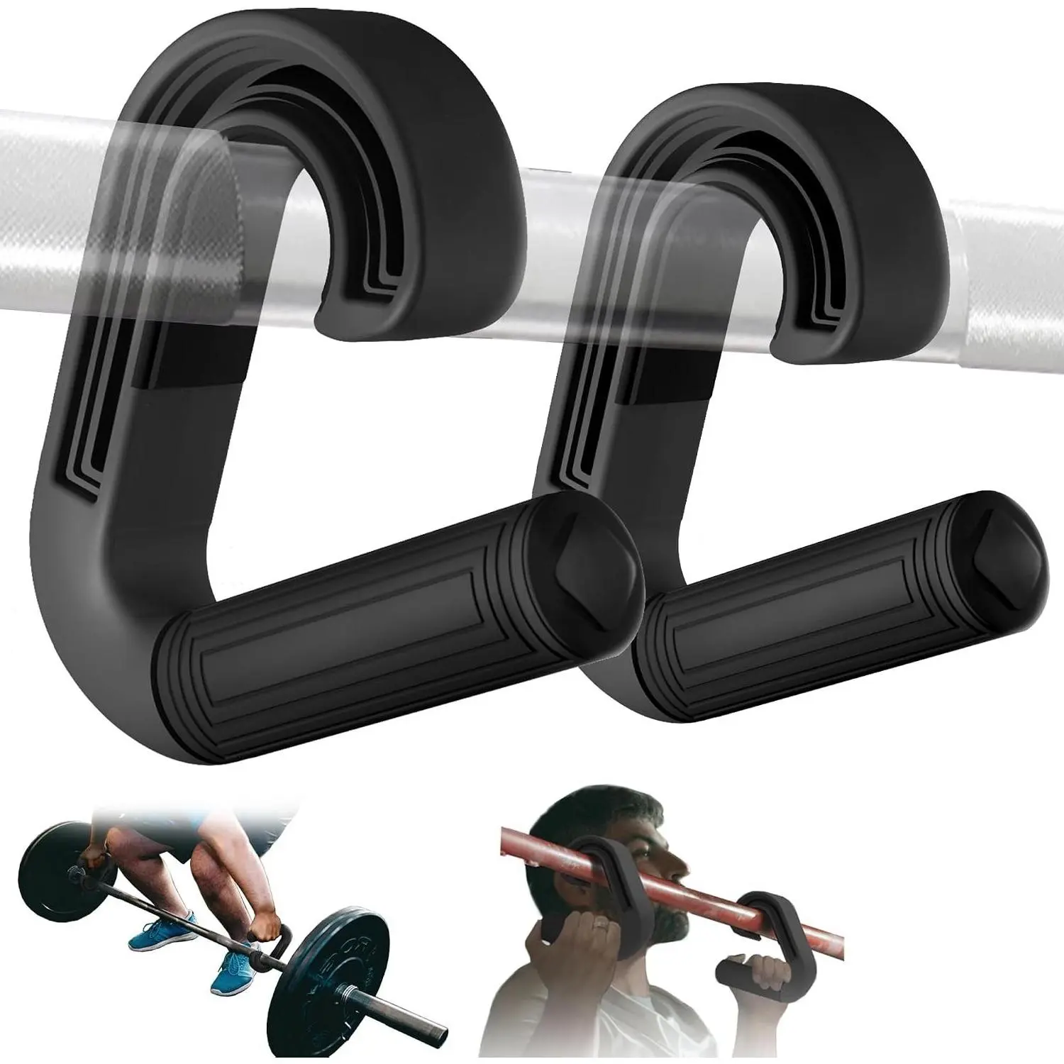 Neutral Grip Pull Up Handles – Ergonomic Portable Hooks for Barbell Rows, Deadlifts & Resistance Bands – Home Gym Accessories for Fitness EnthusiastsGift