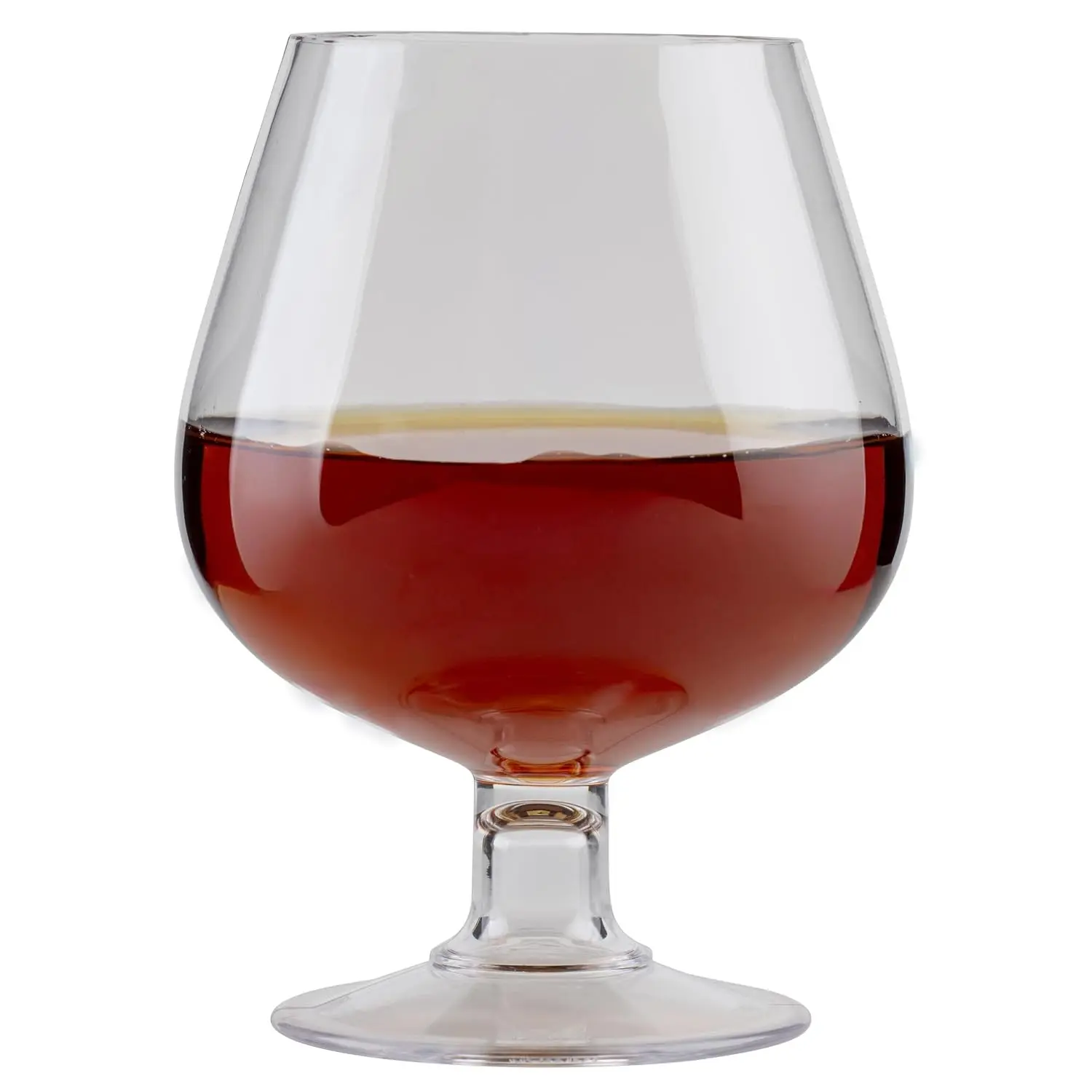 16 oz. Plastic Brandy Glasses, Break Resistant Dishwasher Safe Polycarbonate, BRA-2-PC-CL-EC (Pack of 4), Medium