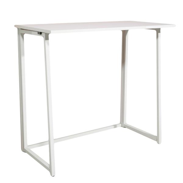 Simple Collapsible Computer Desk White, Gaming Office Writing Work Desk for Home Office, Study, Bedroom, Work from Home,High quality and premium materials,The Modern Concise Style