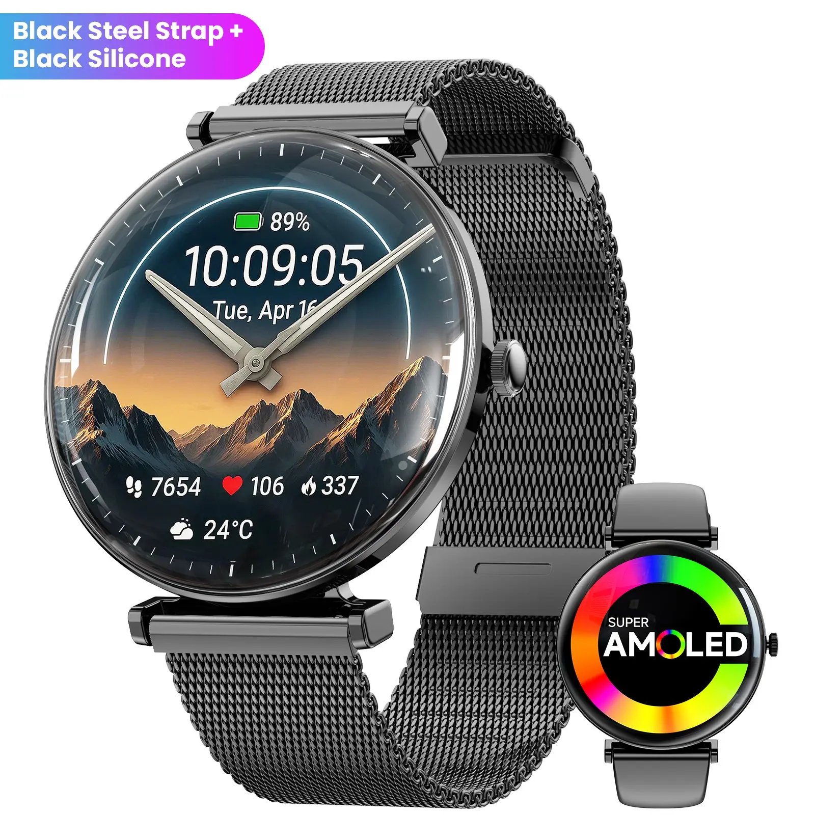 1.69 Inch HD Smart Watch, Multi-Function Sports Watch, Fitness Tracker, Call Reminder, Heart Rate, Blood Pressure, IP68 Waterproof, Android/iOS