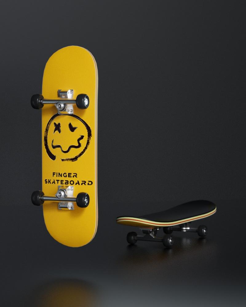 Pro Wooden Fingerboard DIY Kit| 5-Ply Maple Deck & High-Speed Bearing Wheels| Premium PU Grip Tape Mini Skateboard Desk Toy