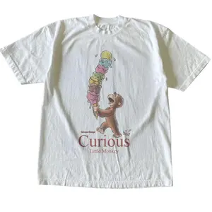 Curious George Little Monkey T-Shirt, Animal Tee, Cartoon Tshirt, Gifts Shirt, Unisex Vintage Graphic Tees Gothic Grunge Y2k Emo Scene Amity Affliction Style Clothes Men Women Streetwear Summer # Tshirt # GraphicTee # StreetwearTshirt