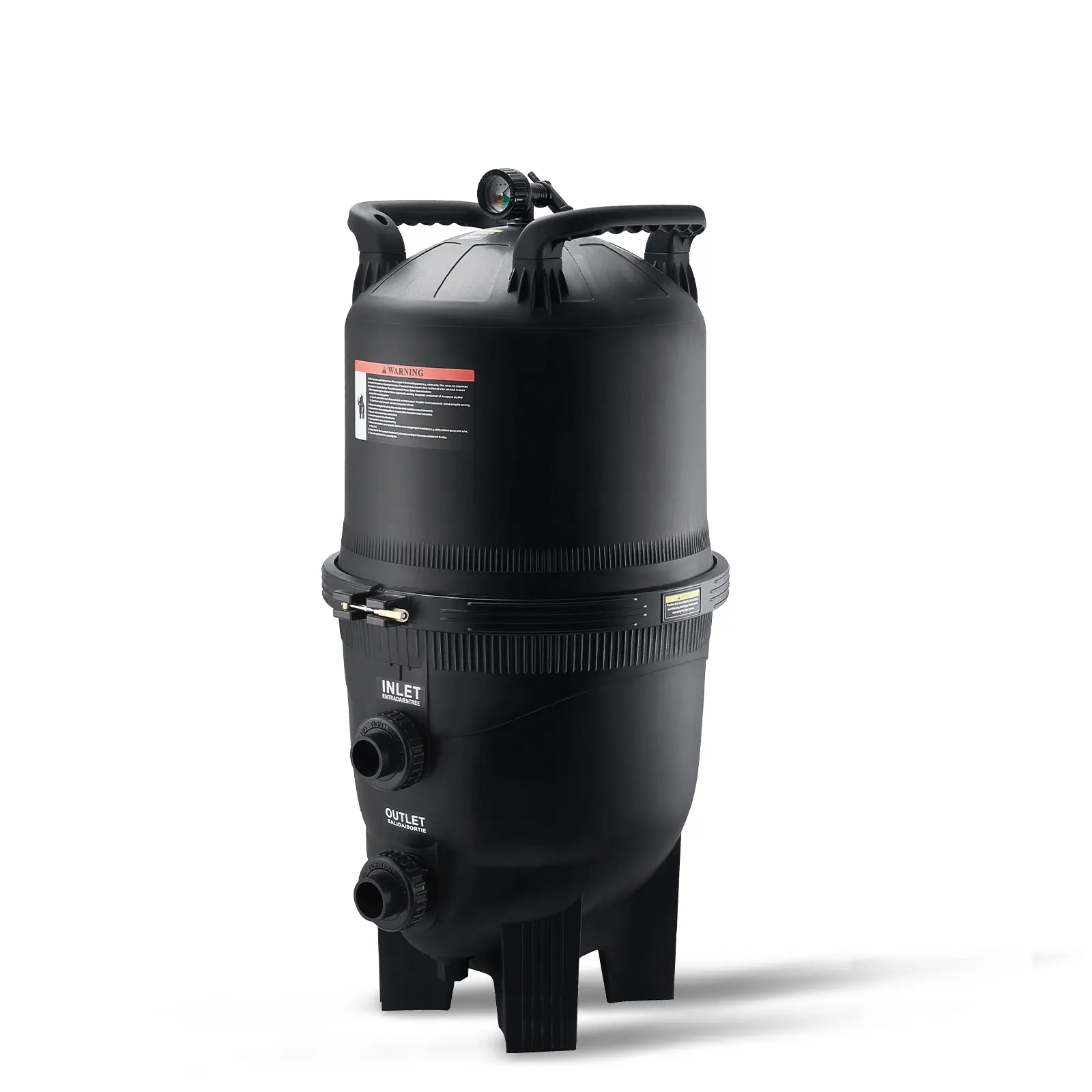 Cartridge Pool Filter, 325sq.ft Filter Area Inground Pool Filter, Three-Step Quick Assembly, Pressure Gauge and Pressure Relief Valve Included
