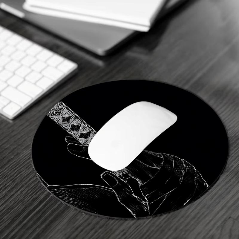Anime Katana Pattern Mouse Pad, Large Game Mouse Pad, Aesthetic Desktop Decoration Protective Pad, Non-slip Rubber Pad for Laptop, Desktop Computer Games, Gaming Desk Accessory