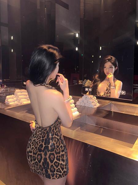 Women's Leopard Print Sequins Halter Dress, Fashion Casual Deep V Neck Backless Dress for Party Club Dating Wear, Women Dress for Summer, Womenswear