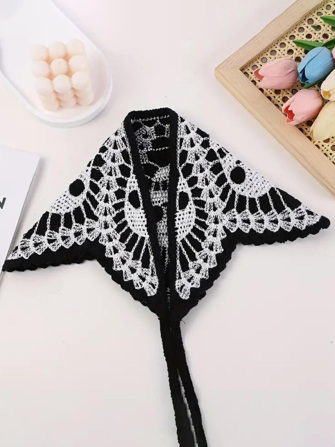 Halloween Themed Skull Embroidery Crochet Hair Band, Cute Scary Hair Band for Women & Girls, Fashion Hair Accessories for Party, Daily Clothing Decor, Holiday, Boho
