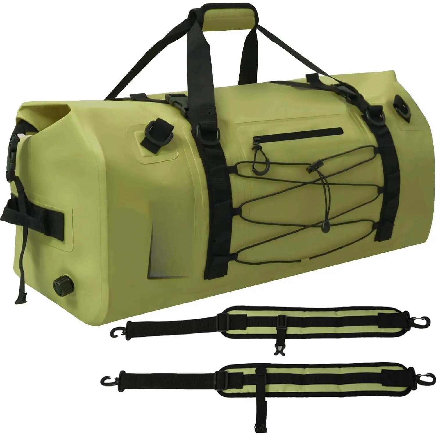 80L Dry Bag Large Waterproof Bag Roll-Top Heavy Duty Fishing Duffel Bag with Durable Straps & Handles for Kayaking Paddle boarding Boating Rafting Fishing