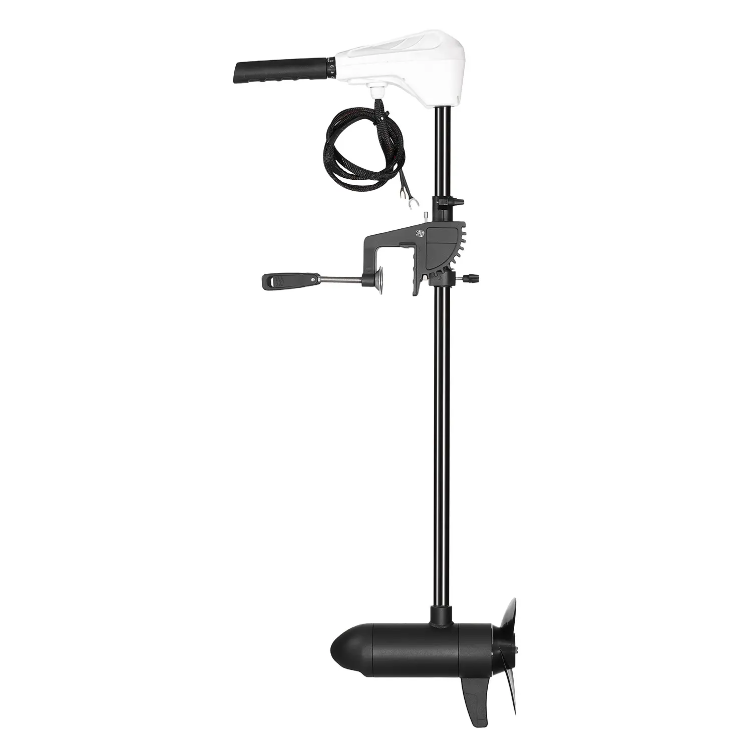 Electric Trolling Motor, Transom Mounted Outboard Boat Motors, 86 lbs Maximum Thrust, DC 24V Operating Voltage, Wide Compatibility for Multiple Watercraft, Versatile Speed Control