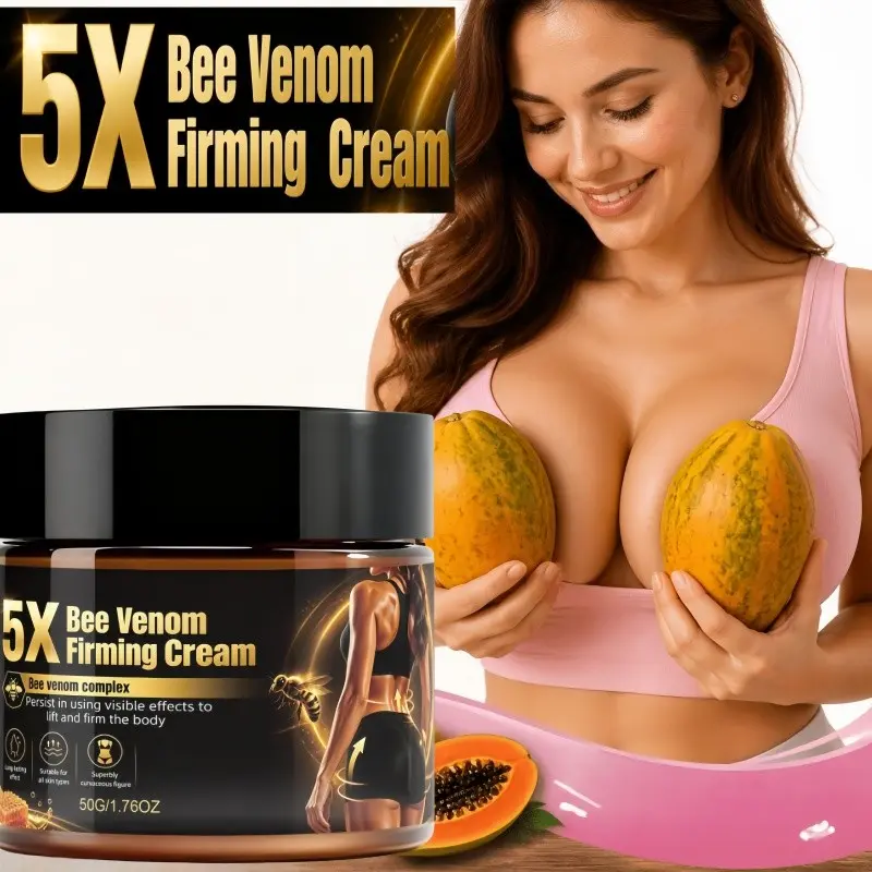 Bee Venom Body Firming Cream, Luxury Golden Skincare, Hydrating Moisturizing Smoothing Lotion, Daily Body Care for Women, All Skin Types