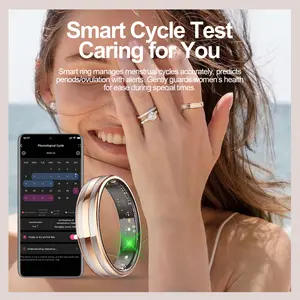 Gesture Sensing Smart Ring Health Monitor Smart Ring Outdoor Waterproof Ring Real HRV Monitor Heart Rate Blood Oxygen Sport Ring