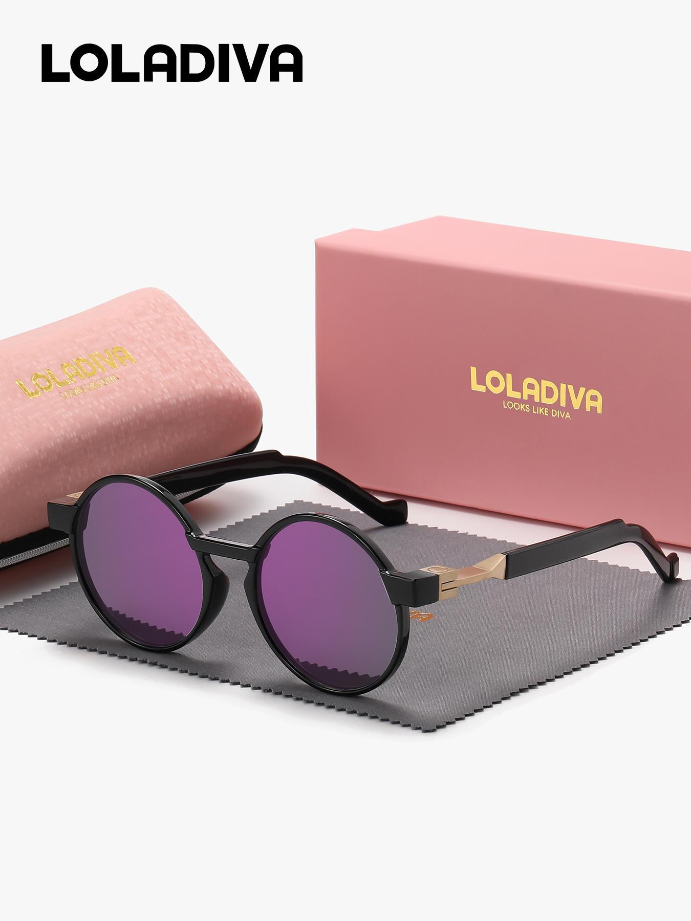 Unisex Vintage Round Frame Sunglasses, Modern Trendy Casual Sunglasses for Everyday Use, Fashion Cool Accessories for Outdoor Activities, Trendy Styling Sunglasses