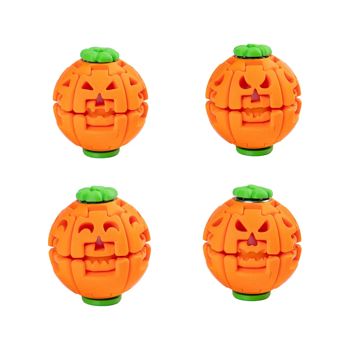 Halloween Pumpkin Press & Twist Fidget Ball, 3D Printed Portable Hand Sensory Toy